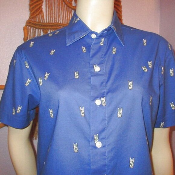 Bonobos Stretch Riviera Short Sleeve Shirt Size S Cocktails Slim Fit Short Sleev - Picture 2 of 11